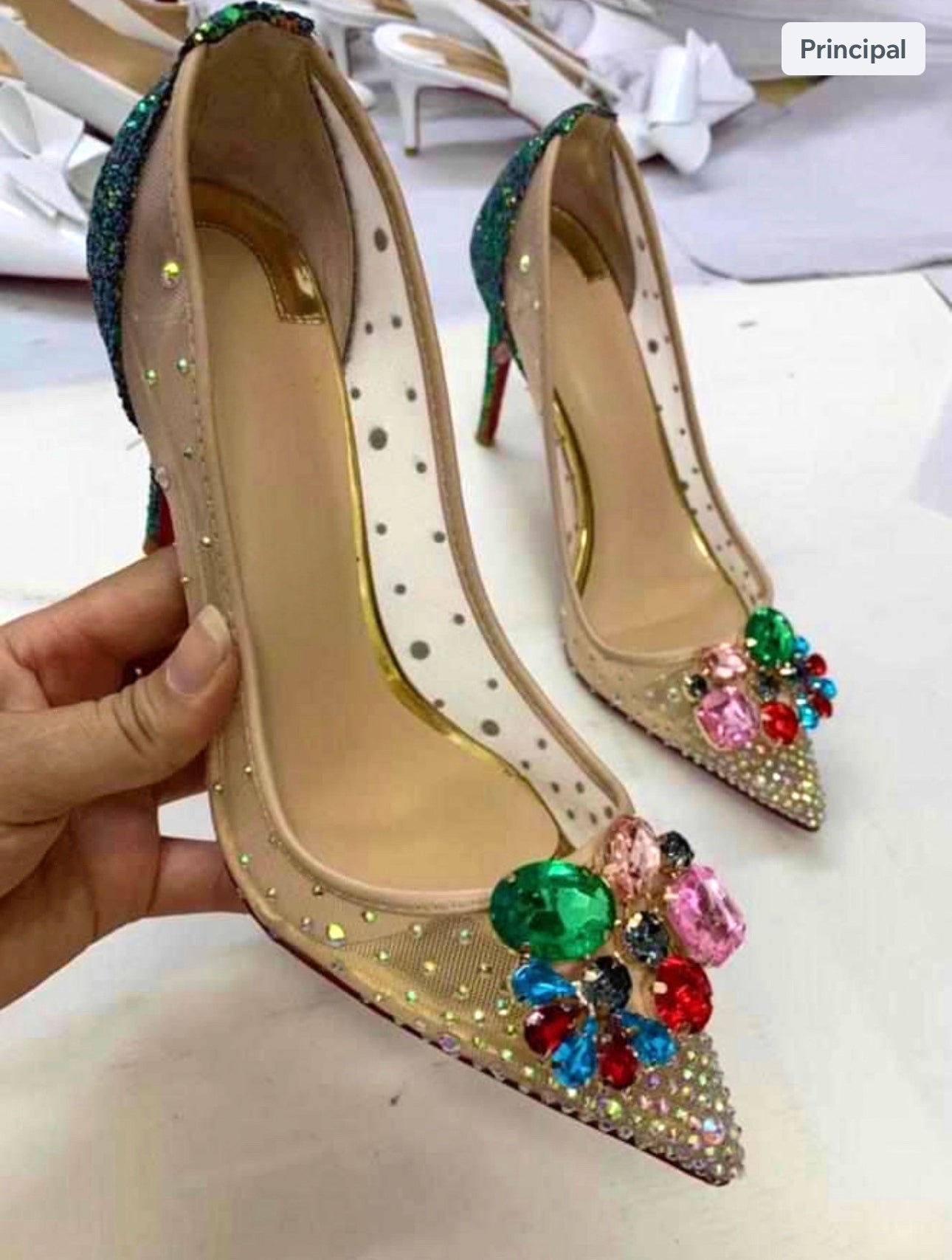 Stiletto Brilli Esmeralda