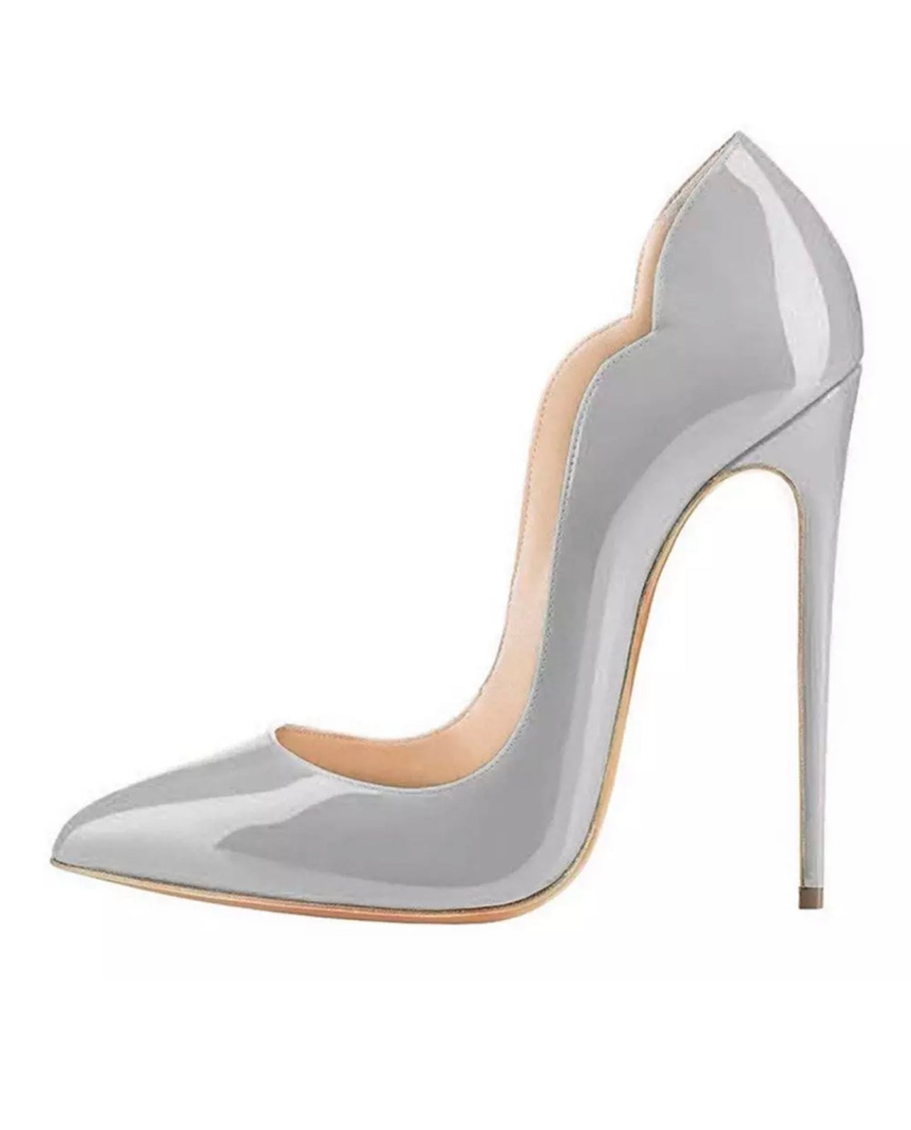 Stiletto curvy charol