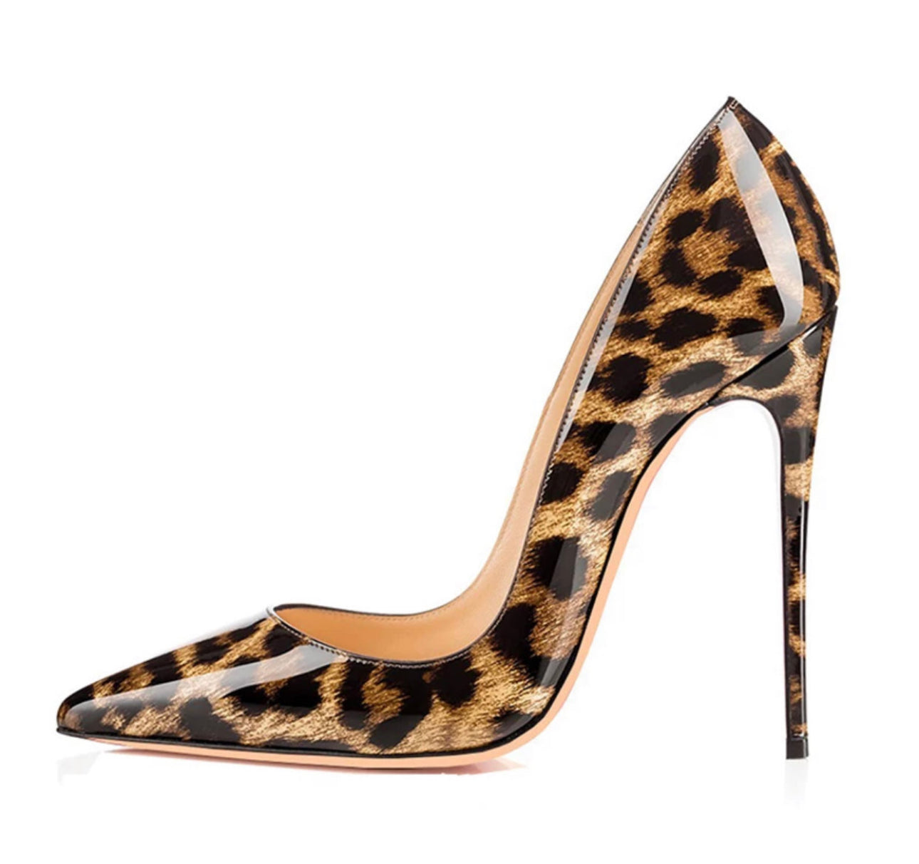 Stiletto Leopardo degradado