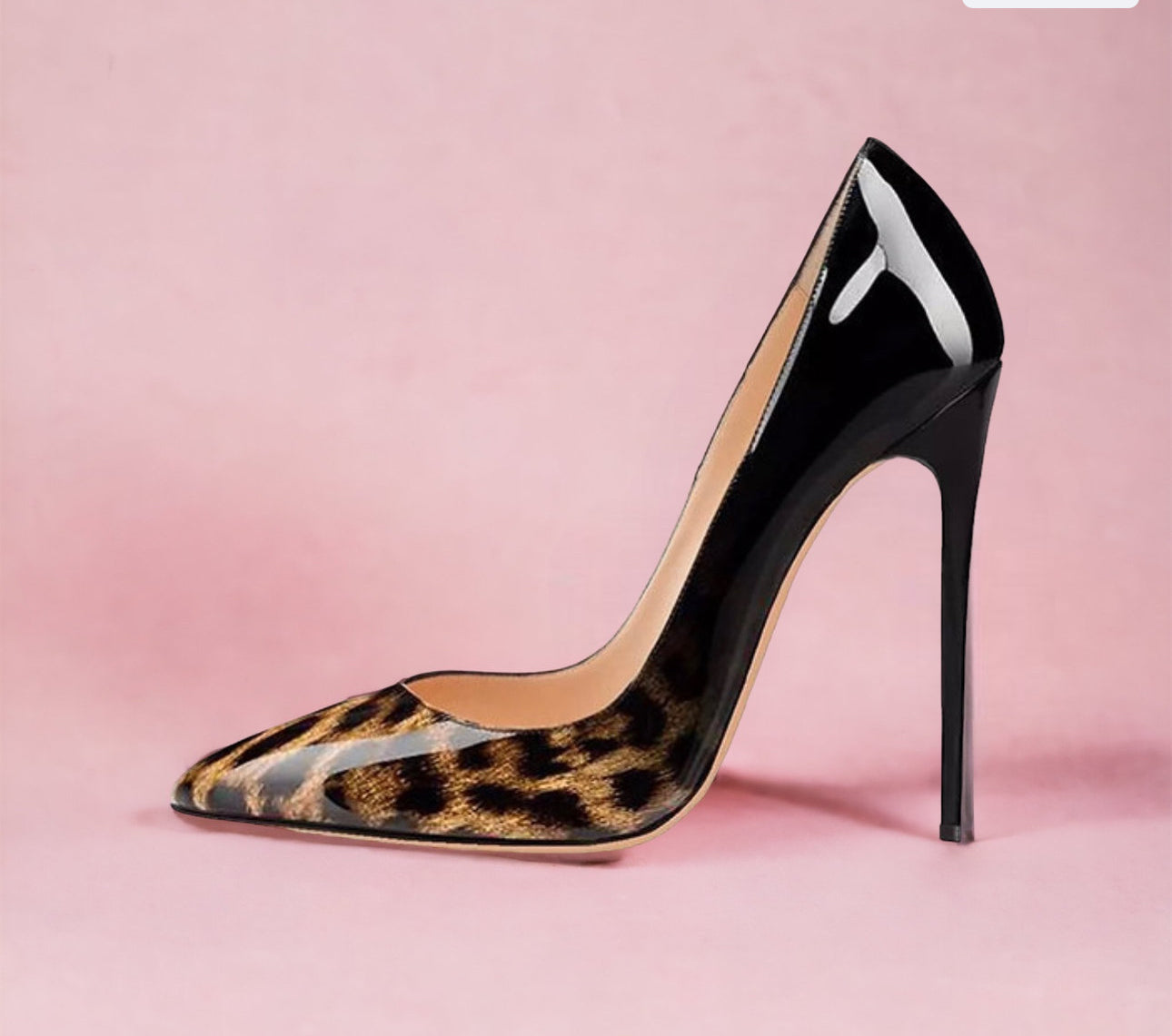 Stiletto Leopardo degradado