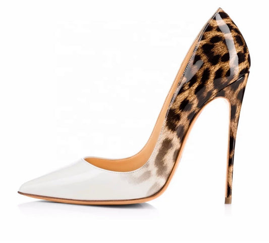 Stiletto Leopardo degradado